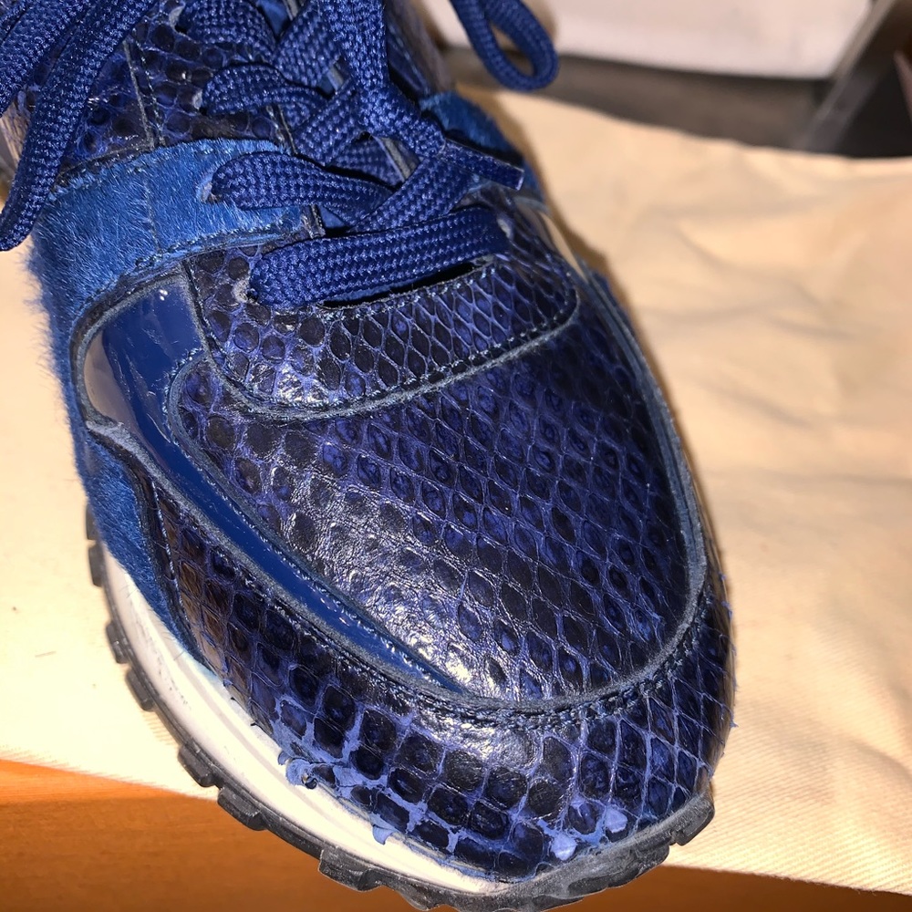 Authentic Louis Vuitton pony & python sneakers - image 5